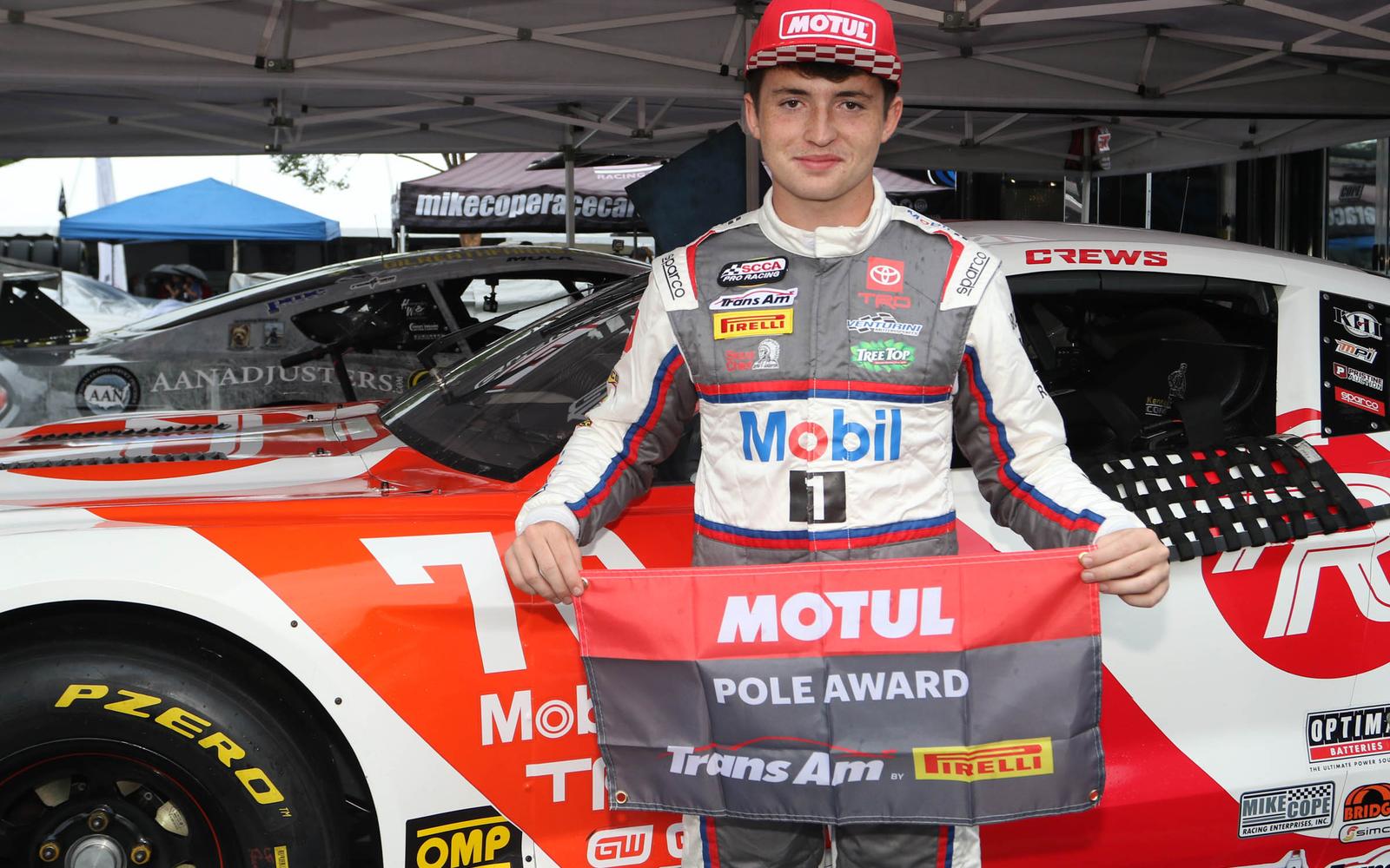 Brent Crews Wins Motul Pole Award at Big Machine Music City Grand Prix Where He Won Race a Year Ago